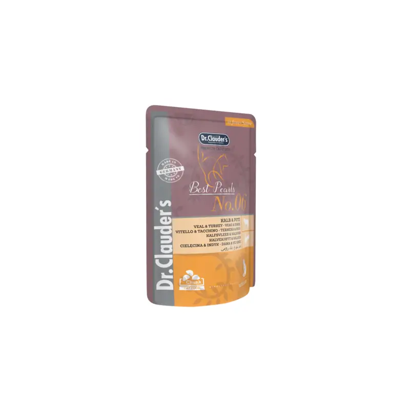 Humides Chat-POCHON CLAUDER'S AGNEAU ET DINDE 100 GR-Tunisie