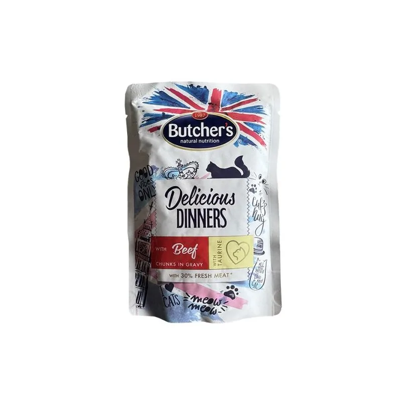 Humides Chat-POCHON BUTCHER'S BOEUF 100 GR-Tunisie