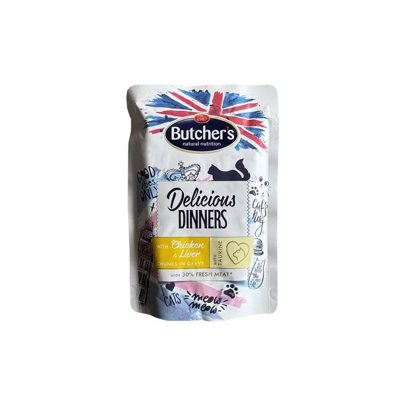 Humides Chat-POCHON BUTCHER'S POULET 100 GR-Tunisie
