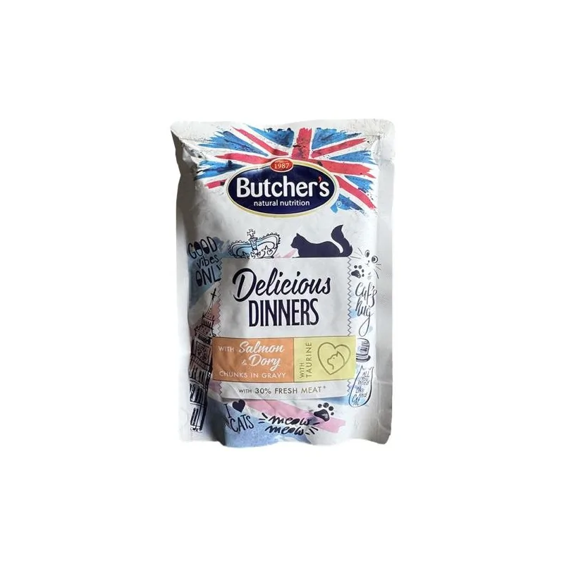Humides Chat-POCHON BUTCHER'S SAUMON 100 GR-Tunisie