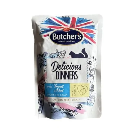 Humides Chat-POCHON BUTCHER'S TRUITE 100 GR-Tunisie