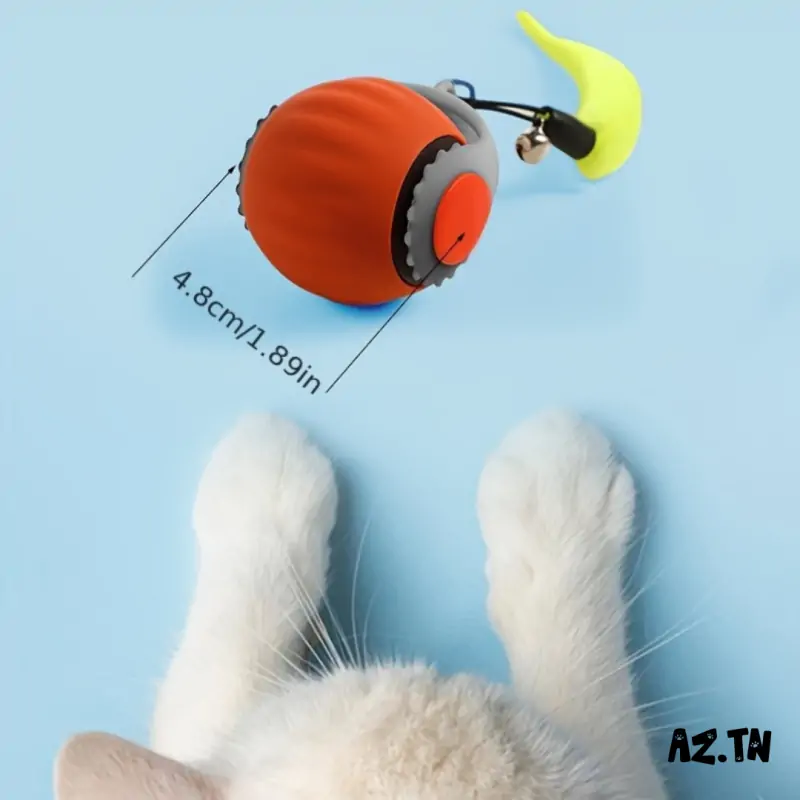 Jouets Chat-Jouet Interactif Électrique pour Chat – Balle Rotative Automatique avec Corde & Clochette-Tunisie