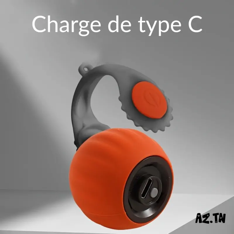 Jouets Chat-Jouet Interactif Électrique pour Chat – Balle Rotative Automatique avec Corde & Clochette-Tunisie