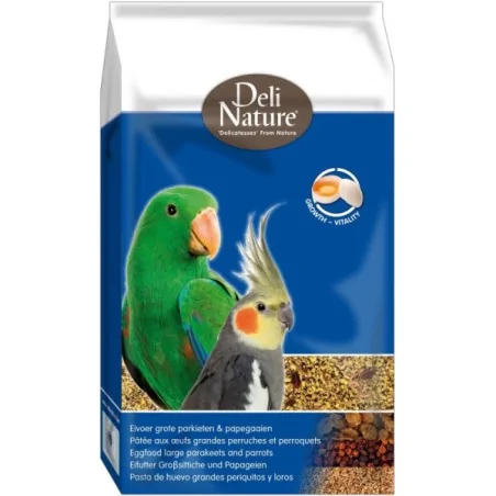 Alimentation Oiseaux-Deli Nature Pâtée aux œufs Grandes Perruches & Perroquets Grasse 800gr-Tunisie