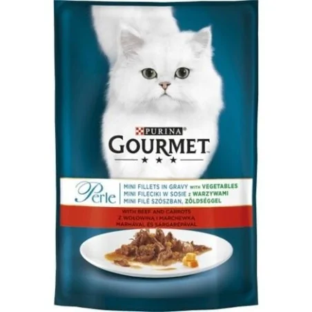 Humides Chat-GOURMET PERLE – Pochon pour Chat Adulte au Bœuf – 85 g-Tunisie