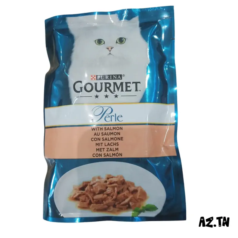 Humides Chat-GOURMET PERLE – Pochon pour Chat Adulte au Saumon – 85 g-Tunisie