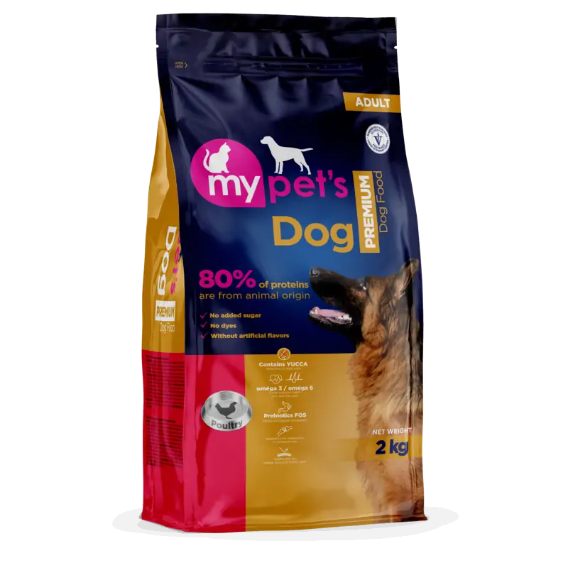Croquette Chien-My Pet’s – Croquettes Premium pour Chiens Adultes à la volaille – 2 kg-Tunisie