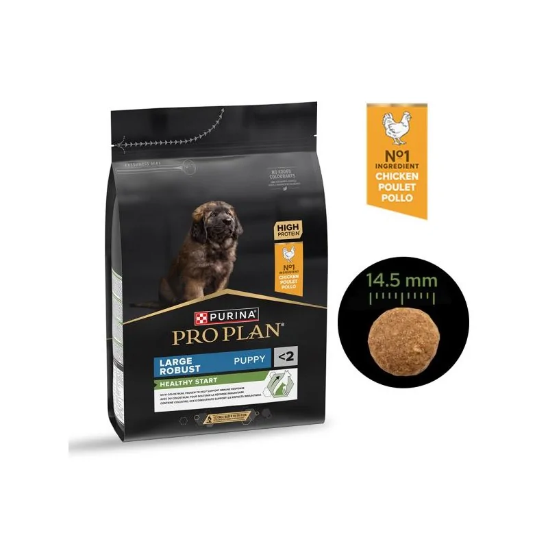 Croquette Chien-PRO PLAN LARGE ROBUST PUPPY CHICKEN 3KG-Tunisie