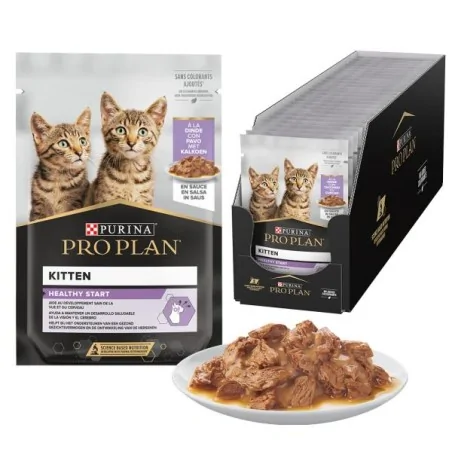 Humides Chat-Purina Pro Plan – Pochon Kitten à la Dinde pour Chaton en Croissance – 85 g-Tunisie