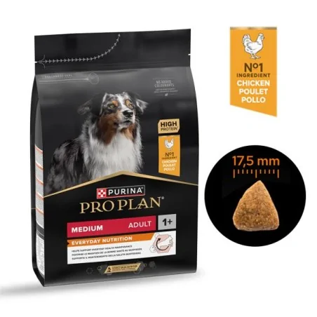 Croquette Chien-Purina Pro Plan – Croquettes Medium Adult au Poulet pour Chien Adulte de Taille Moyenne – 3 kg-Tunisie