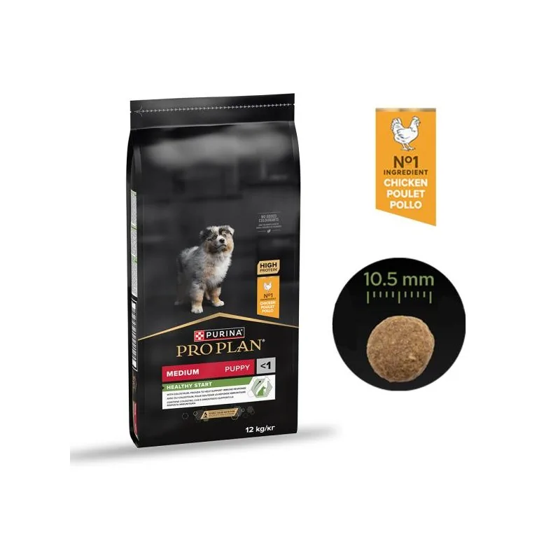 Croquette Chien-Purina Pro Plan – Croquettes Medium Puppy au Poulet pour Chiot de Taille Moyenne – 12 kg-Tunisie