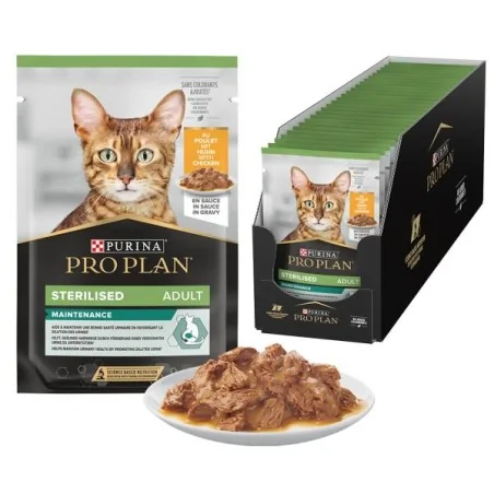Humides Chat-Purina Pro Plan – Pochon Sterilised au Poulet pour Chat Adulte Stérilisé – 85 g-Tunisie