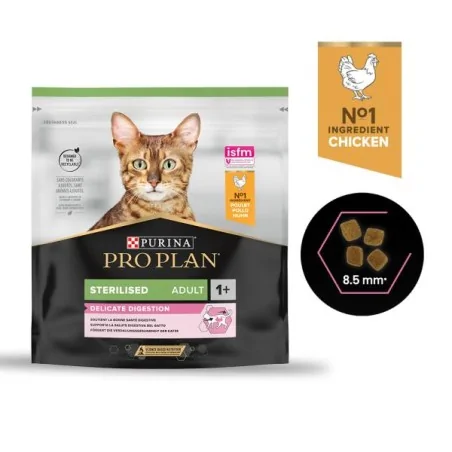 Croquettes Chat-Purina Pro Plan – Croquettes Sterilised Delicate au Poulet pour Chat Adulte Sensible Stérilisé – 400 g-Tunisie