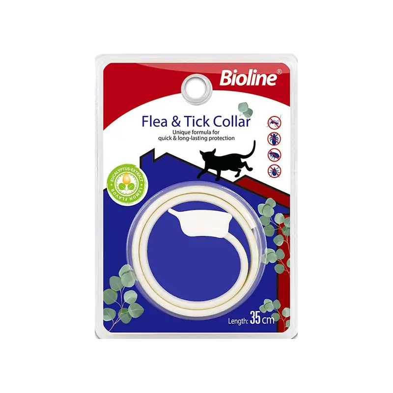 Collier & pipettes Anti Puce Chat-BIOLINE COLLIER ANTI PARASITE POUR CHATS 35CM-Tunisie