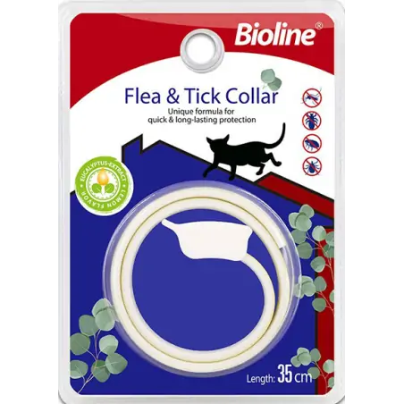 Collier & pipettes Anti Puce Chat-BIOLINE COLLIER ANTI PARASITE POUR CHATS 35CM-Tunisie