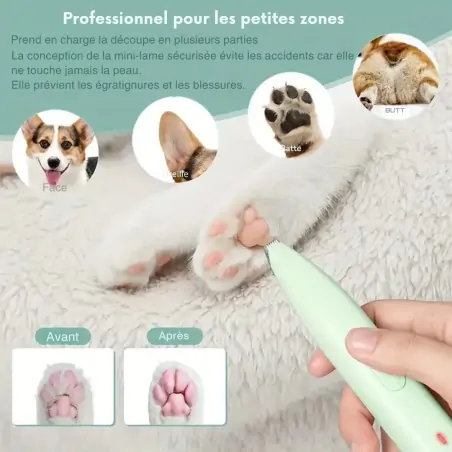 Brosse pour chien-Tondeuse de Précision pour Pattes et Museau-Tunisie