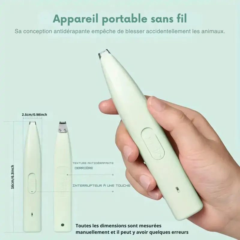 Brosse pour chien-Tondeuse de Précision pour Pattes et Museau-Tunisie