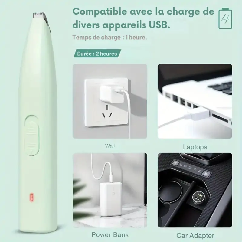 Brosse pour chien-Tondeuse de Précision pour Pattes et Museau-Tunisie