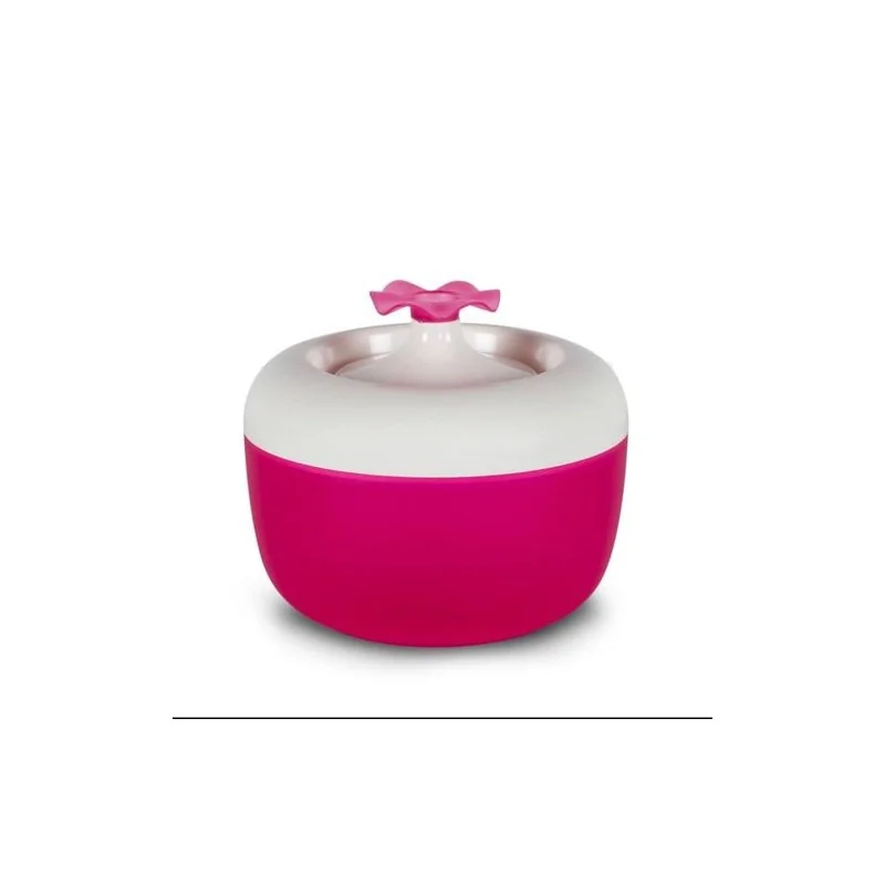Gamelles et Distributeurs-Fontaine Malaga Tulipe pour Chat et Chien –Rose– 1,7 L-Tunisie