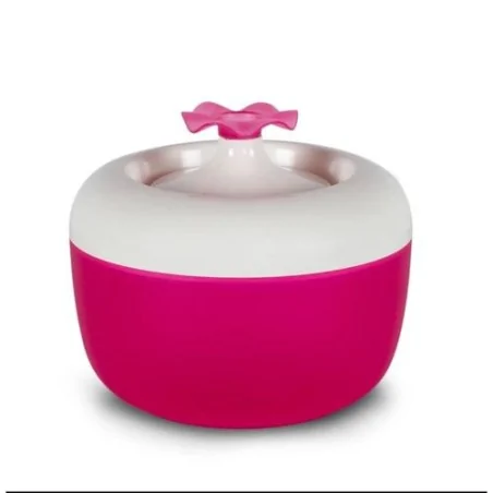 Gamelles et Distributeurs-Fontaine Malaga Tulipe pour Chat et Chien –Rose– 1,7 L-Tunisie