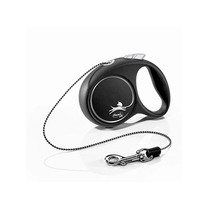 Laisse Rétractable-LAISSE FLEXI BLACK DESIGN CORD XS 3m NOIR-Tunisie