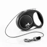 Laisse Rétractable-LAISSE FLEXI BLACK DESIGN CORD XS 3m NOIR-Tunisie