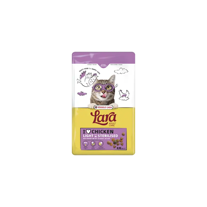 Croquettes Chat-Lara ADULT STERILIZED 1.9KG-Tunisie