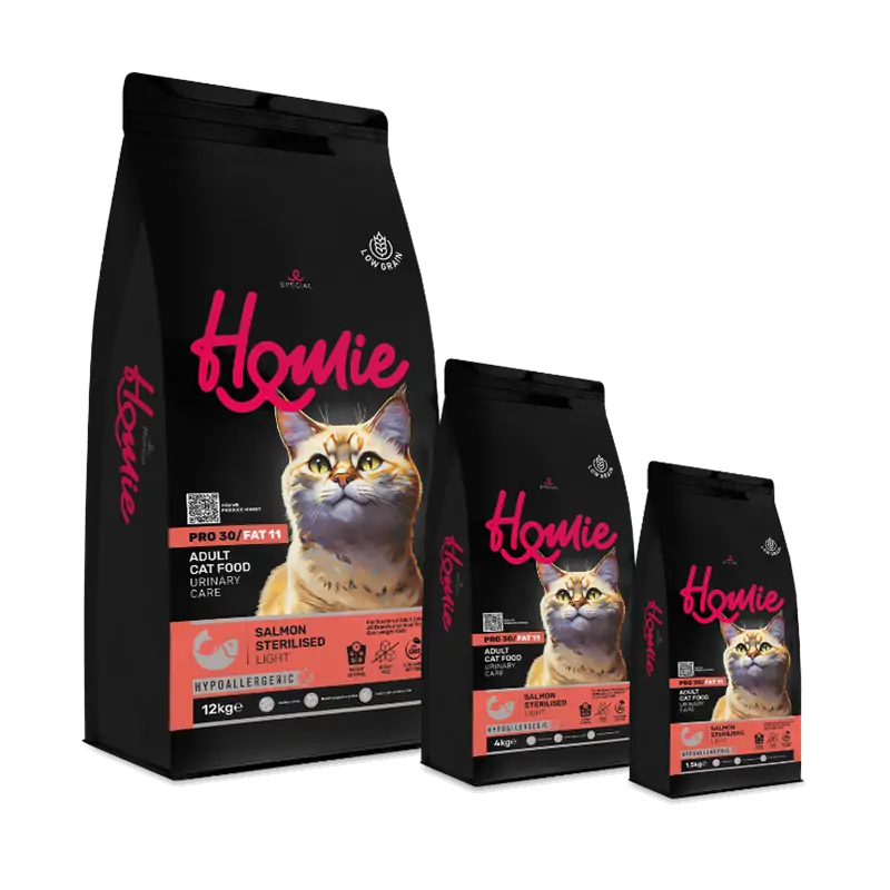 Croquettes Chat-Homie Stérilisé Urinary Care au Saumon 1.5kg-Tunisie