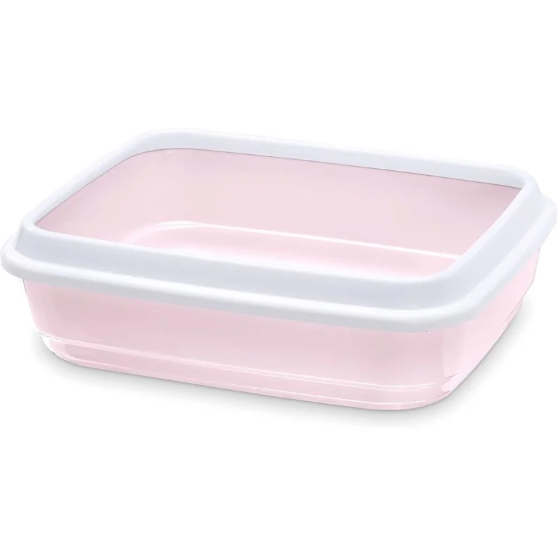 Bac à Litières-Bac à litière Jerry Rose Clair 50x40x H14.5cm-Tunisie