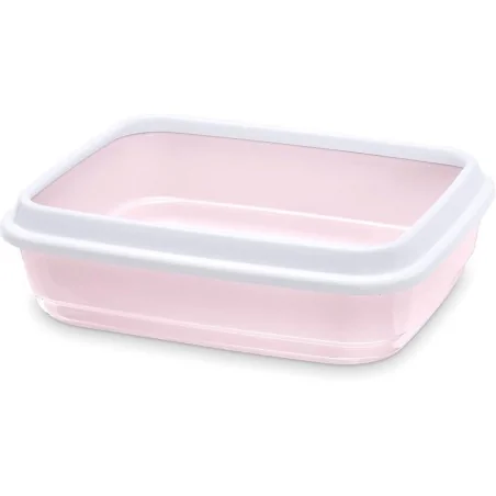 Bac à Litières-Bac à litière Jerry Rose Clair 50x40x H14.5cm-Tunisie