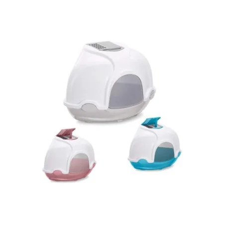 Maison de Toilettes-IMAC – Maison de Toilette Ginger Mixed avec Filtre pour Chat – 52 × 52 × 44,5 cm-Tunisie