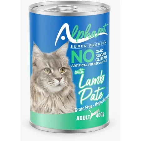 Humides Chat-ALPHAPET Pâté à l’Agneau pour Chat Adulte 400 g-Tunisie