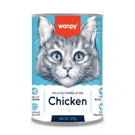 Humides Chat-Wanpy Pudding au Poulet pour Chat 375g-Tunisie