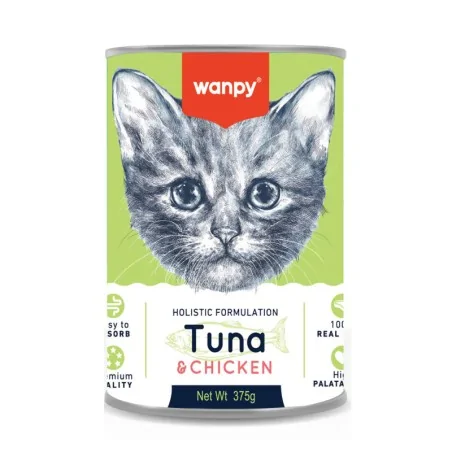 Humides Chat-Wanpy Pudding au Poulet et Thon pour Chaton 375g-Tunisie