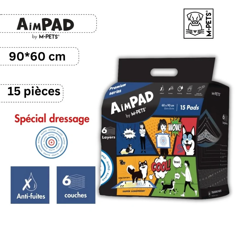Toilettage et Hygiène-AimPad Tapis Absorbants Spécial Dressage 60*90 - 15 pièces-Tunisie
