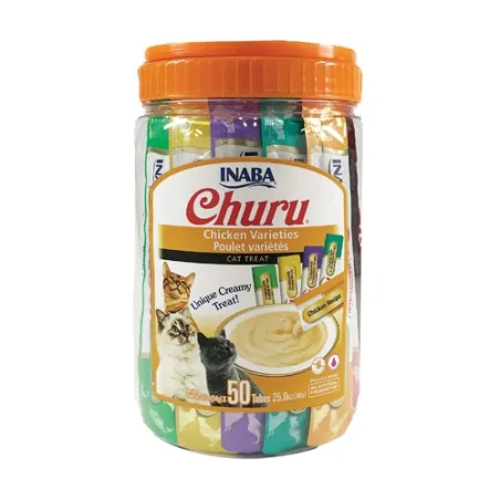 Friandises Chat-Inaba Churu Variétés Poulet pour Chat Adulte 50 Tubes-Tunisie