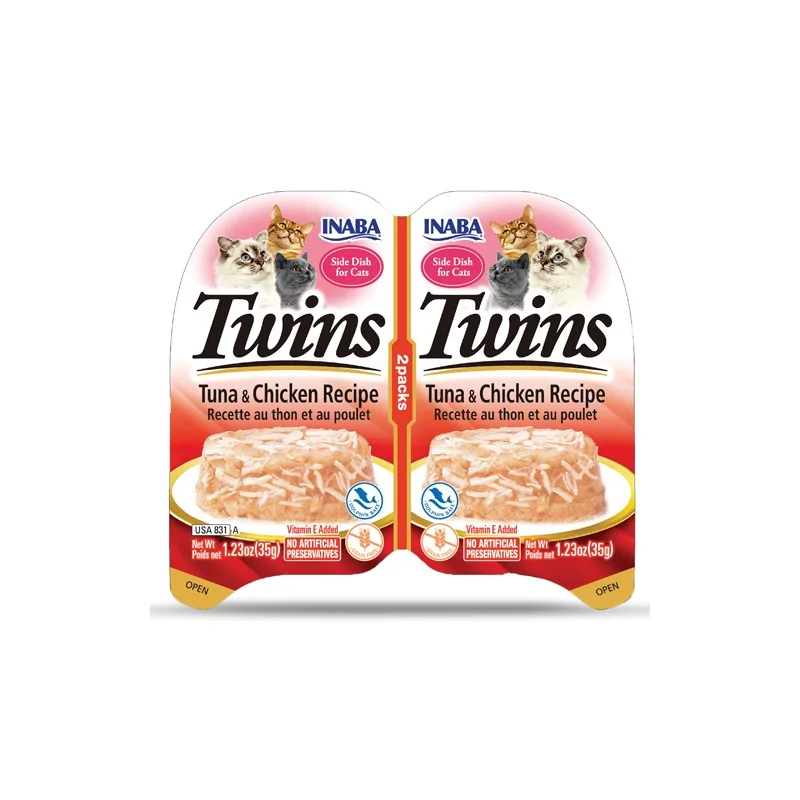 Friandises Chat-Inaba Twin Pack Thon et Poulet pour Chat Adulte 2x40 g-Tunisie