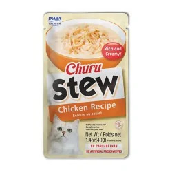 Inaba Churu Stew Poulet pour Chat Adulte 40 g