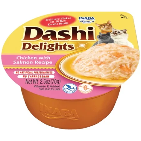 Friandises Chat-Inaba Cup Dashi Poulet Saumon pour Chat Adulte 70 g-Tunisie