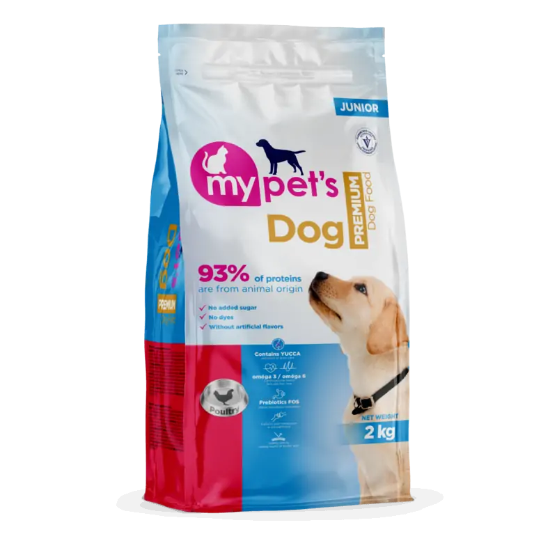 Croquette Chien-My Pet’s – Croquettes Premium pour Chiens Juniors au Poulet – 10 kg-Tunisie
