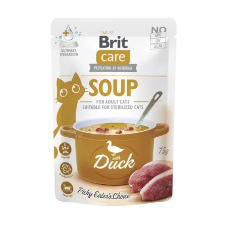Humides Chat-Brit Care Cat Soupe au Canard 75g-Tunisie