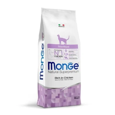 Croquettes Chat-MONGE CAT Sterilised Chiken 10 KG-Tunisie
