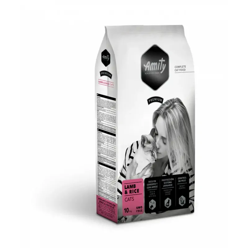 Croquettes Chat-Amity Premium Croquettes Agneau et Riz pour Chat Adulte Stérilisé 10 Kg-Tunisie