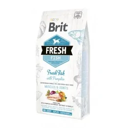Brit Fresh – Croquettes Holistiques au Poisson & Citrouille pour Chien Adulte Grande Race – 12 kg