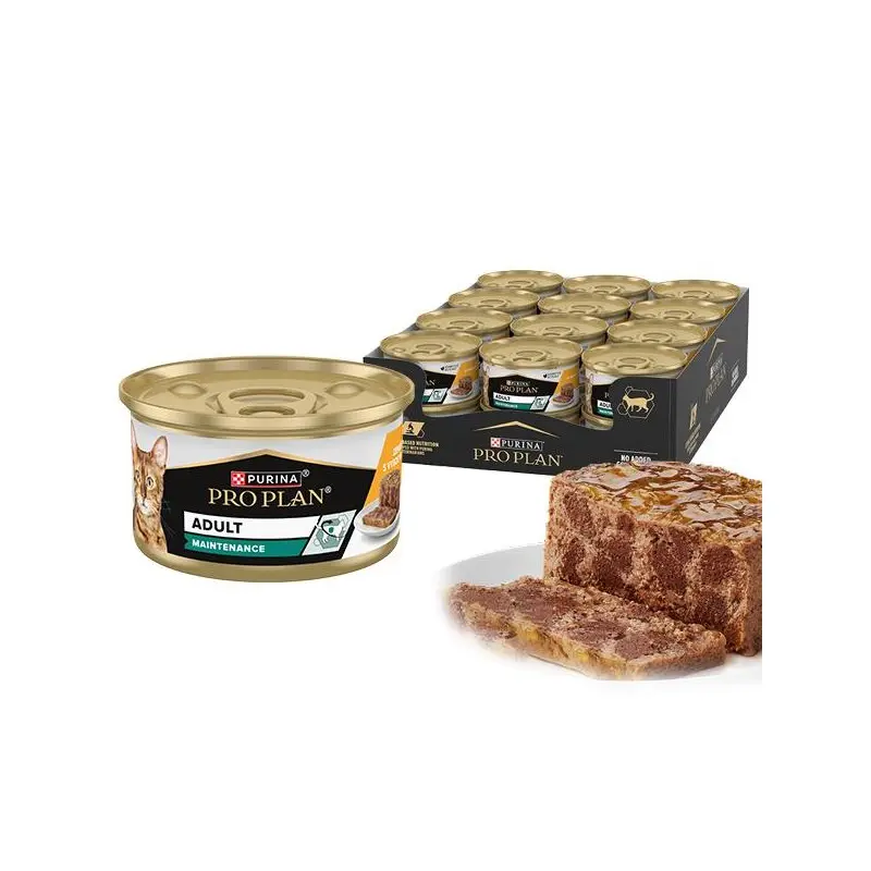 Humides Chat-PURINA PRO PLAN MAINTENANCE Terrine pour Chat, Riche en Poulet 85 g-Tunisie