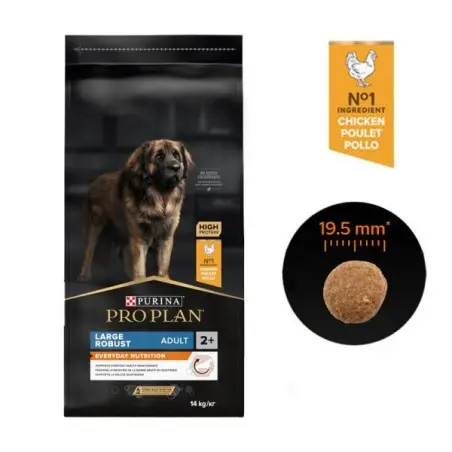 Croquette Chien-PRO PLAN LARGE ROBUST ADULT DOG CHICKEN 14KG-Tunisie