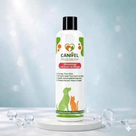 Toilettage et Hygiène-CANIFEL Shampoing Chien Tous Types de Pelages 250 ML-Tunisie