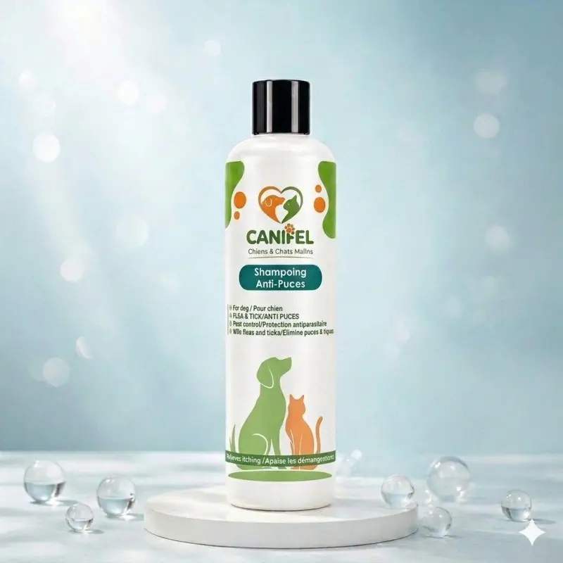 Toilettage et Hygiène-CANIFEL Shampoing Chien Anti Puces 500 ML-Tunisie