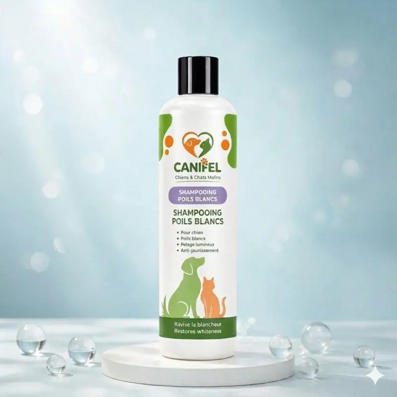 Toilettage et Hygiène-CANIFEL Shampoing Chien Poils Blancs 1 LT-Tunisie