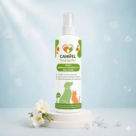 Toilettage et Hygiène-CANIFEL Spray Nettoyant désinfectant Anti-Gratte 250 ML-Tunisie